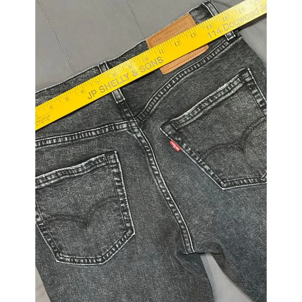 Levi's Premium Big E 511 Men's Jeans 31x32 Black Denim’s Stretch